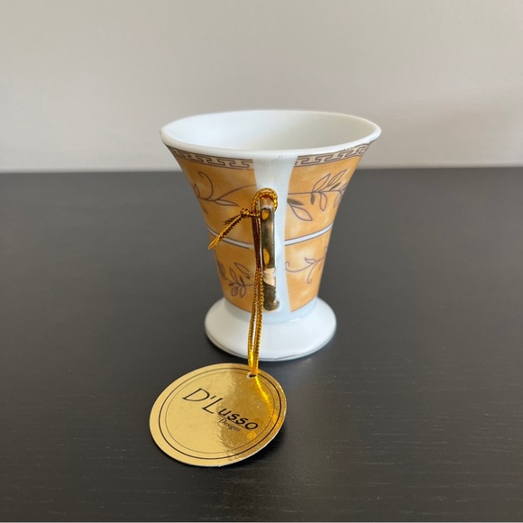 D Lusso Designs 4 Pc Home Collection Demitasse Espresso Cups Saucers - Picture 7 of 10